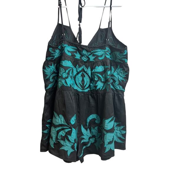 Free People Everblue Romper Black Blue XS - Picture 10 of 12